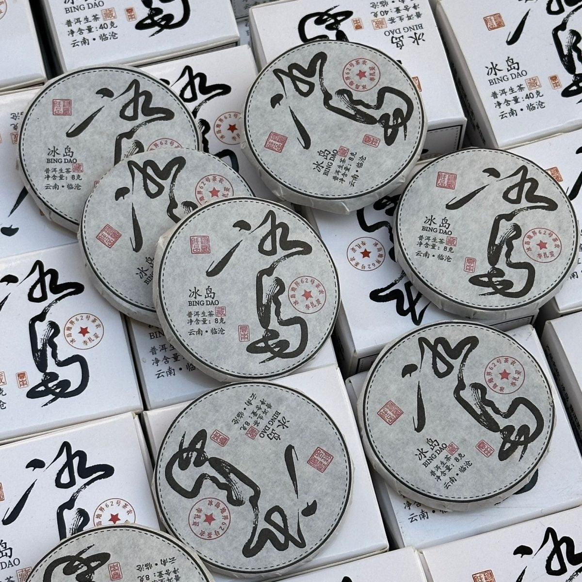 2023 Bingdao Raw Pu-erh Tea Sample Set — 5 Mini Cakes 8g Each | Sheng Puerh Yunnan - Xi Gui Hao 昔归号 -
