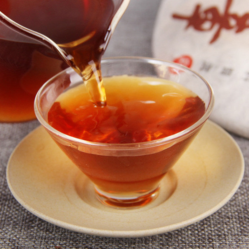 2015 Yunnan Menghai Lao Banzhang Old Tree Ripe Pu-erh Cake 357g | Xi Gui Hao - Xi Gui Hao 昔归号 -