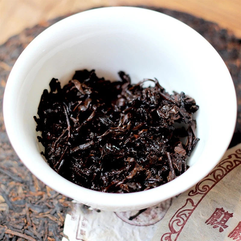 2004 Yunnan Menghai “Qilin Tuyu” Old Tree Aged Ripe Pu-erh Cake 357g | Xi Gui Hao - Xi Gui Hao 昔归号 -