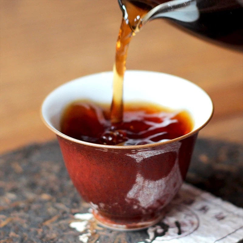 2004 Yunnan Menghai “Qilin Tuyu” Old Tree Aged Ripe Pu-erh Cake 357g | Xi Gui Hao - Xi Gui Hao 昔归号 -